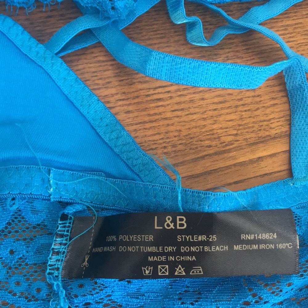 L&B Flower lace detail bralette strappy back - Picture 7 of 7